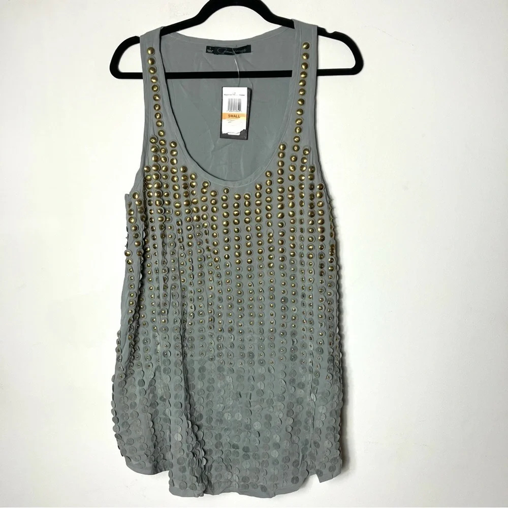 Patterson J. Kincaid Studded‎ Tunic Tank Small NWT